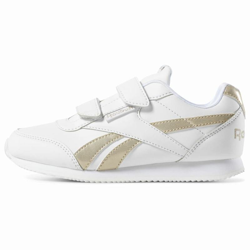 Tenisi Reebok Royal Cljog 2 2v Fete Albi/Aurii Metal Romania HS1062LM